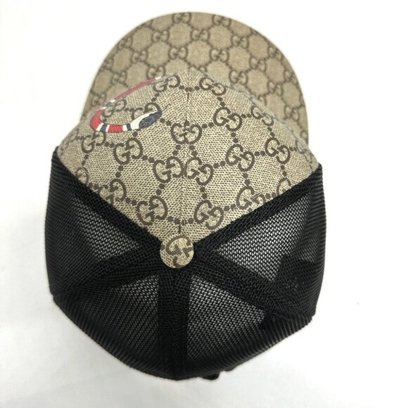 GUCCI 426887 print GG Baseball cap hat GG Supreme Canvas Beige - Picture 4 of 11
